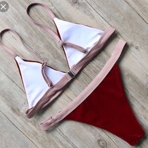 Velvet Bikini - Red